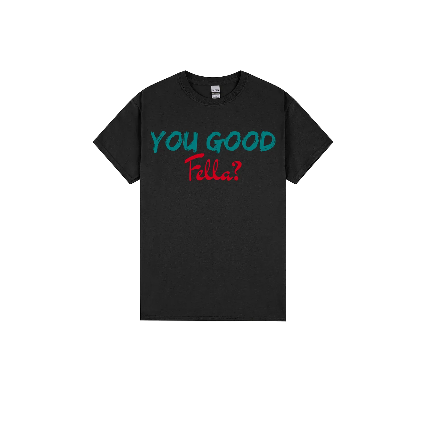 Black front flat lay