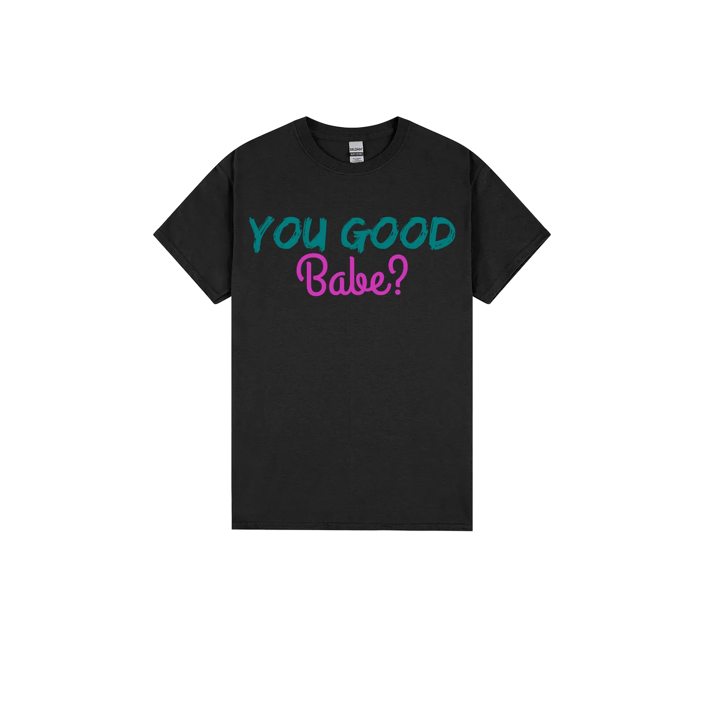Black front flat lay