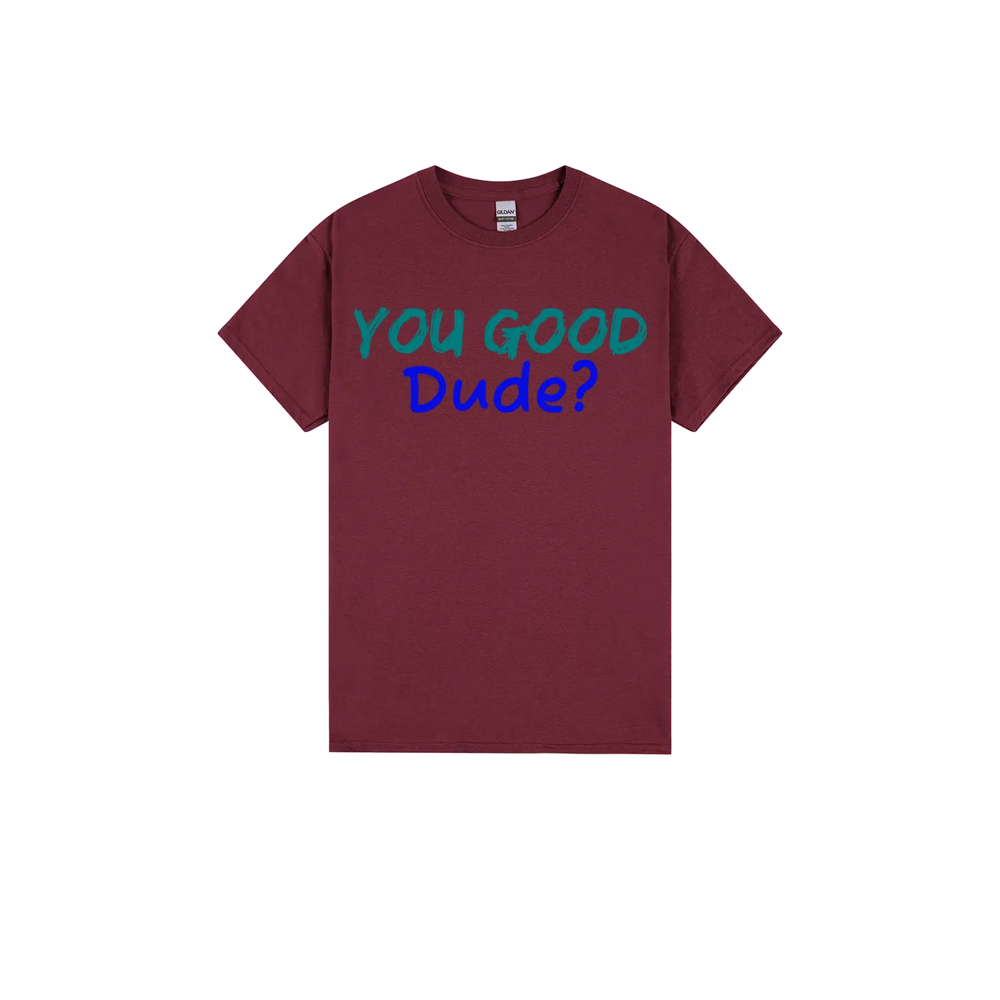 Maroon front flat lay