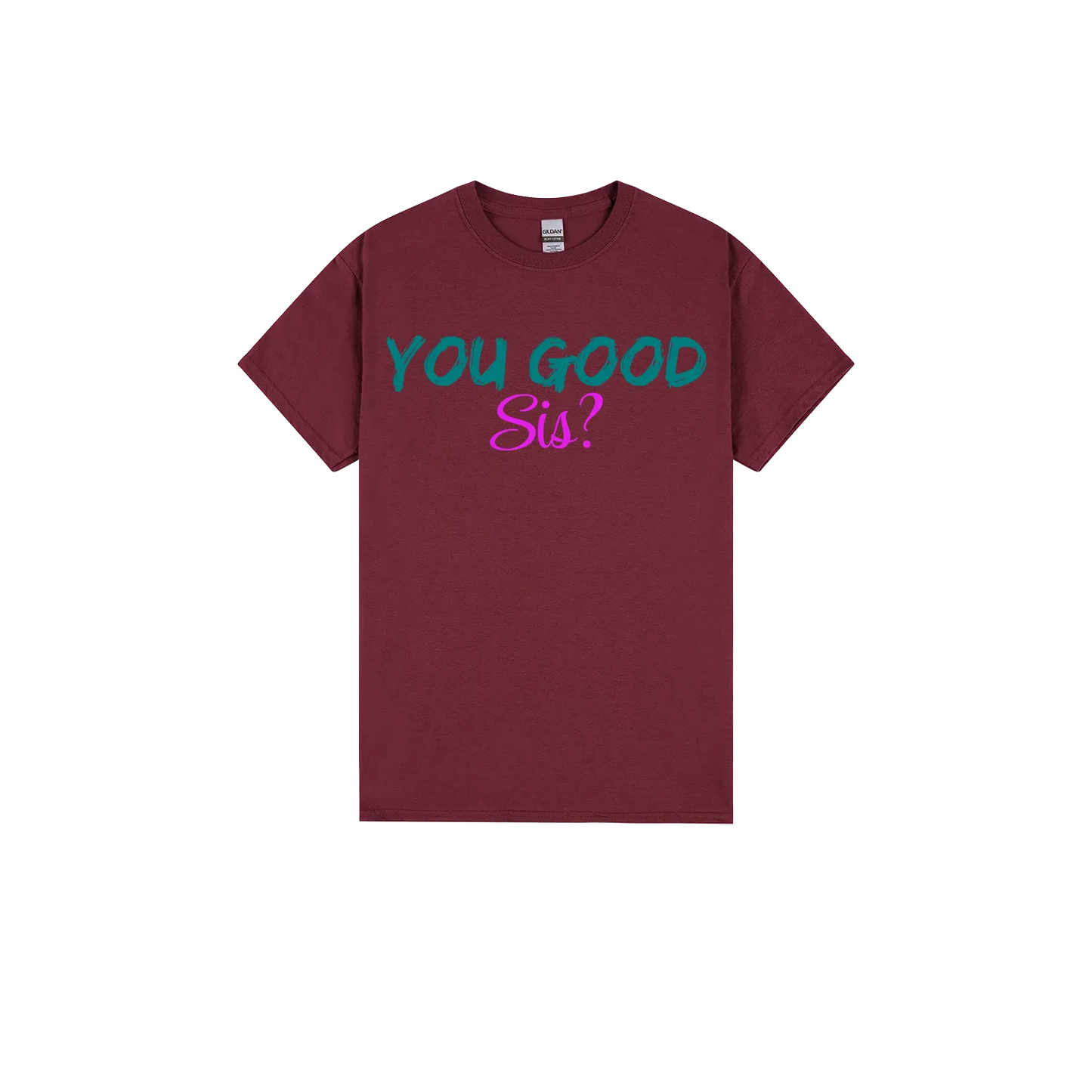 Maroon front flat lay