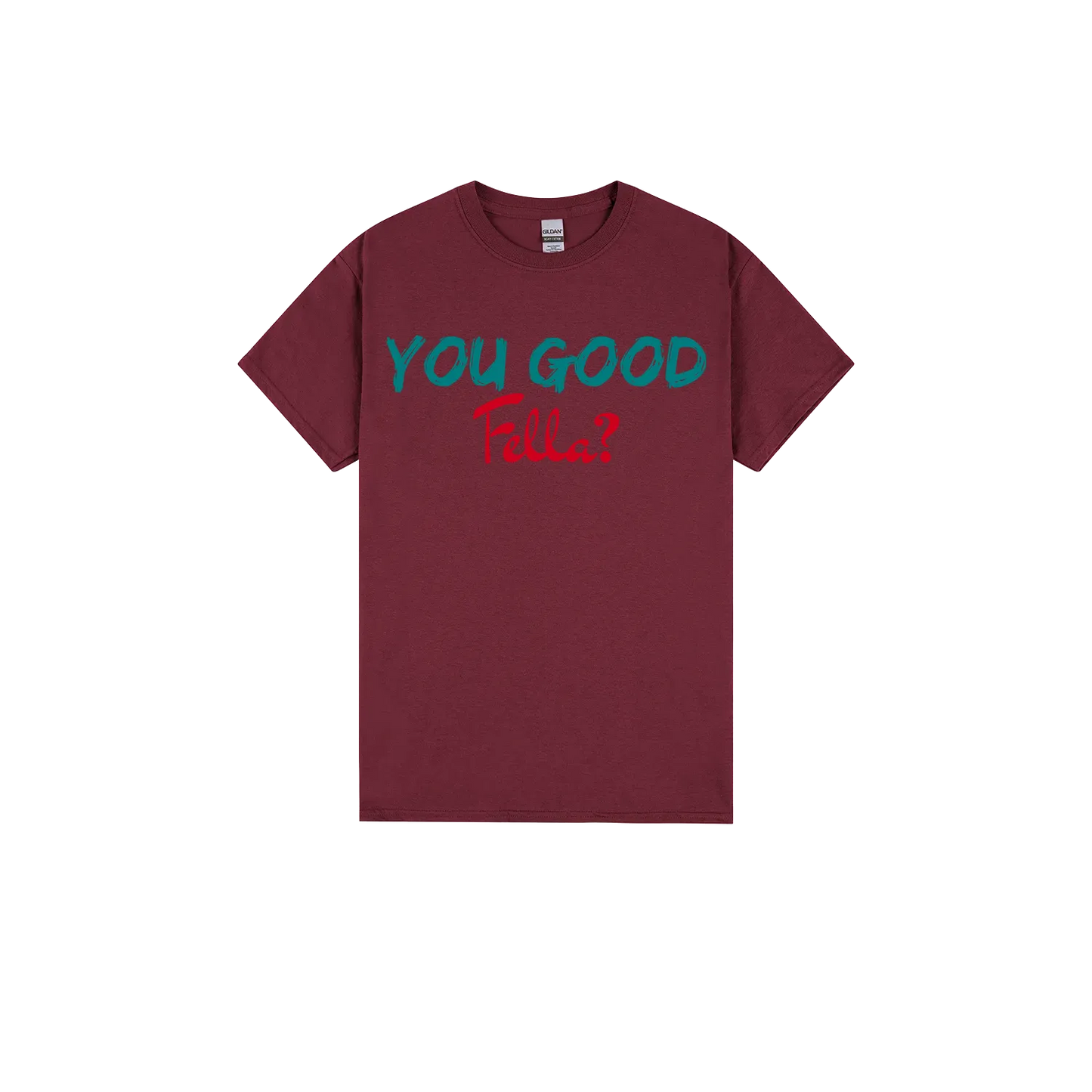 Maroon front flat lay