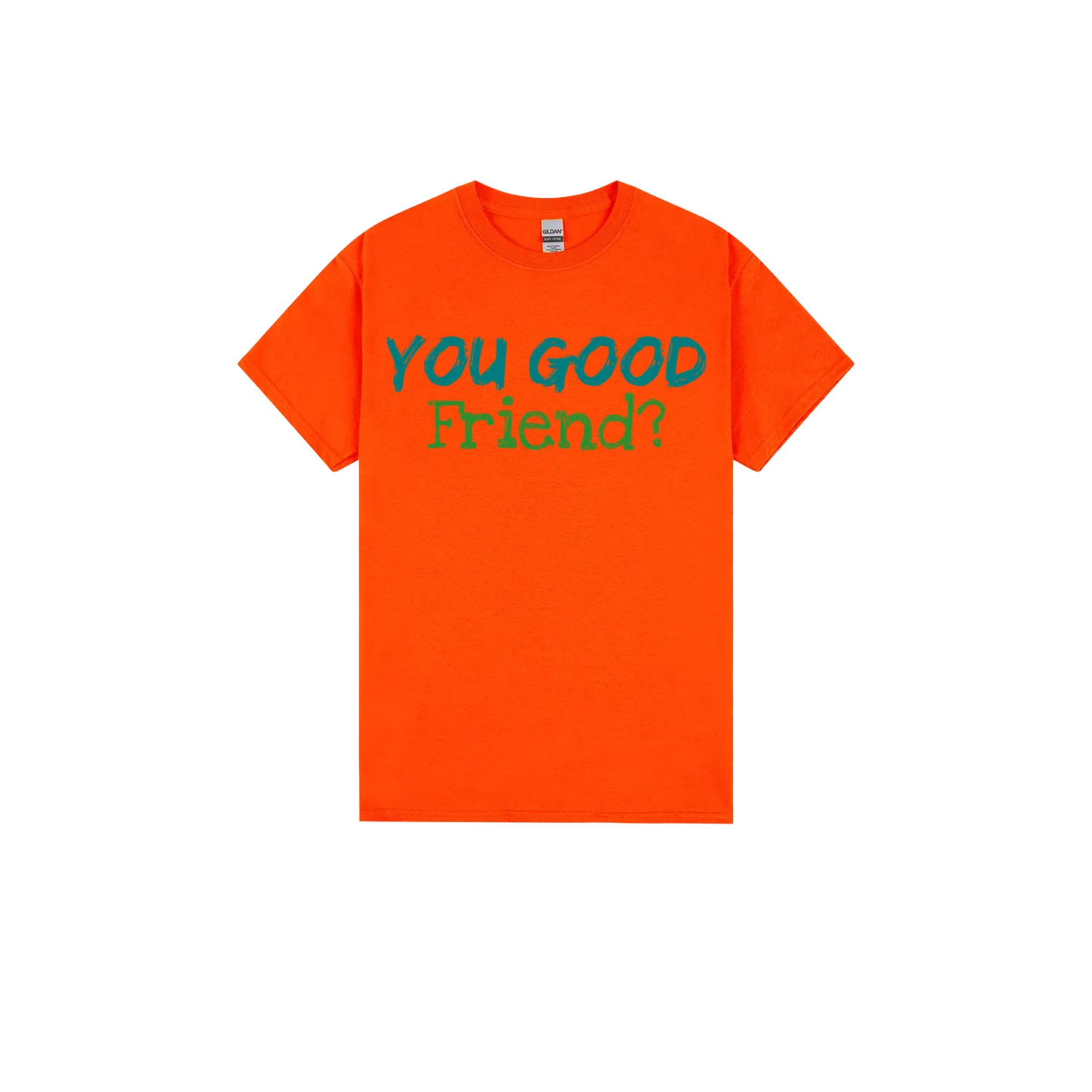 Orange front flat lay