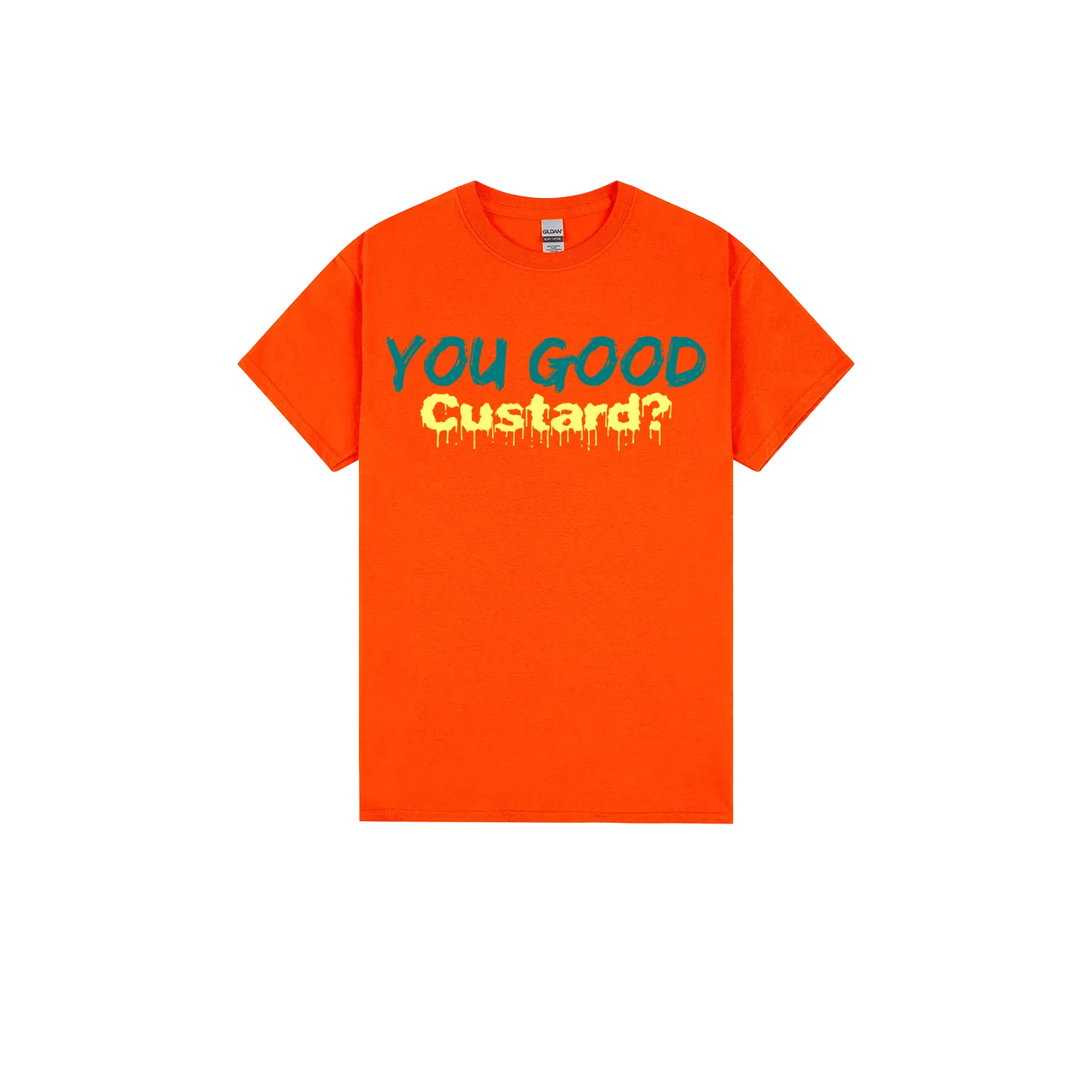 Orange front flat lay