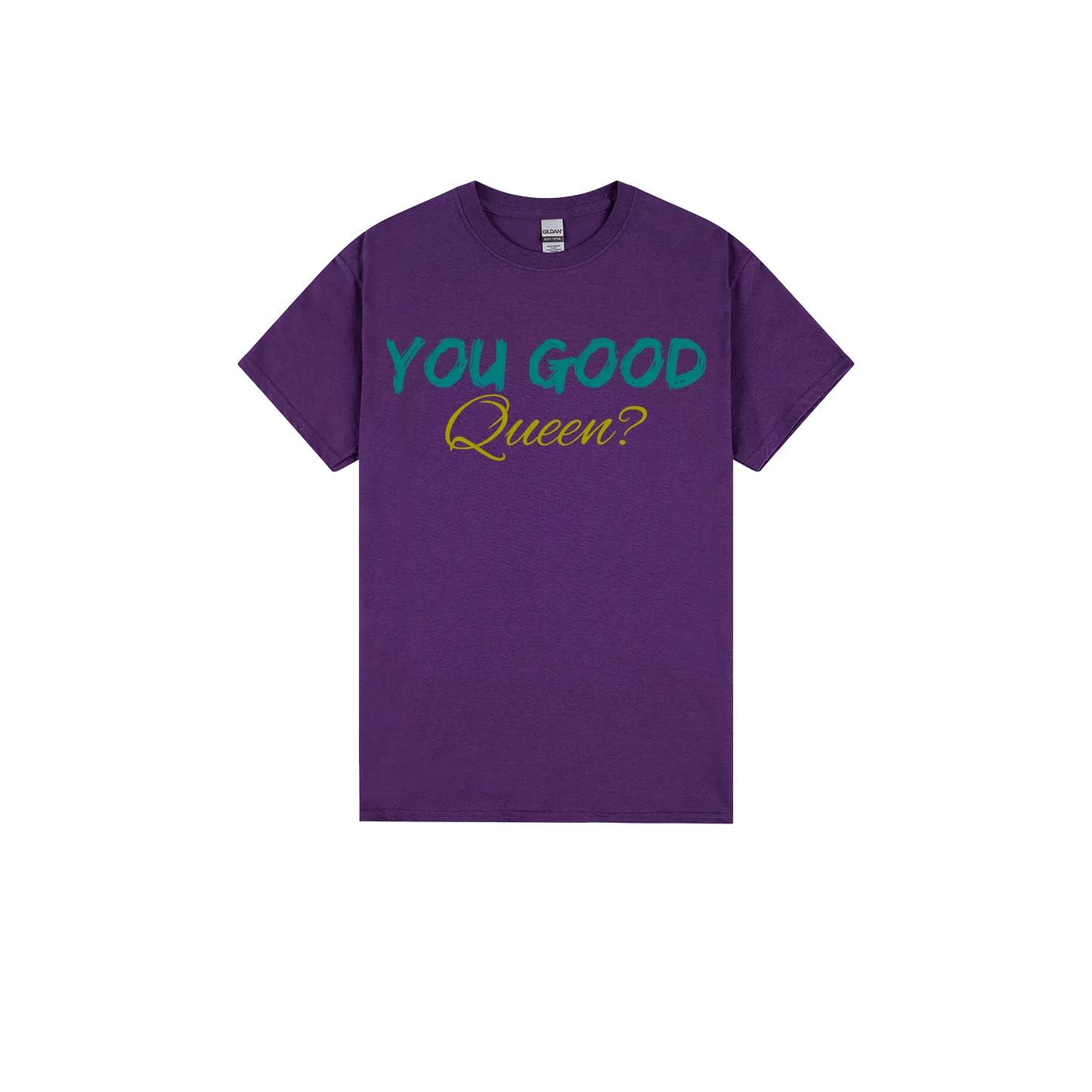 Purple front flat lay