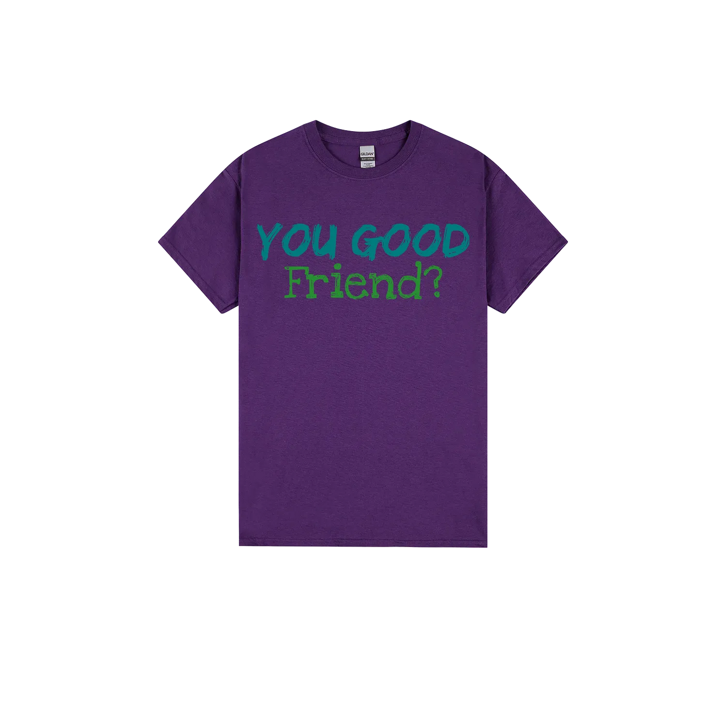 Purple front flat lay