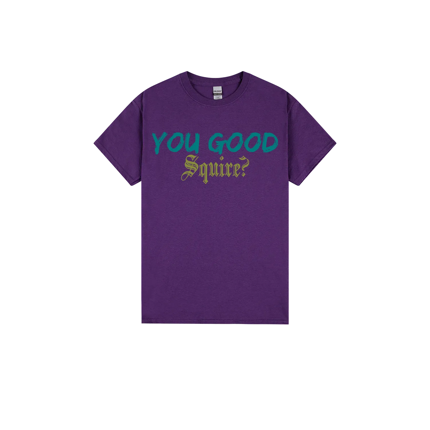 Purple front flat lay