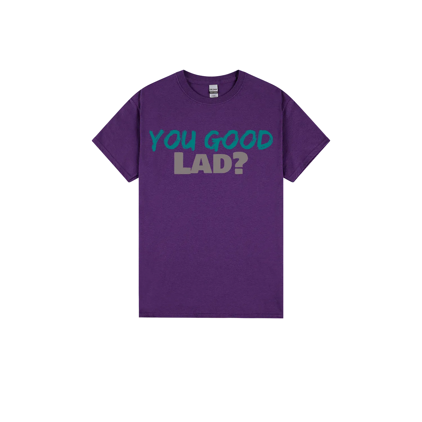 Purple front flat lay