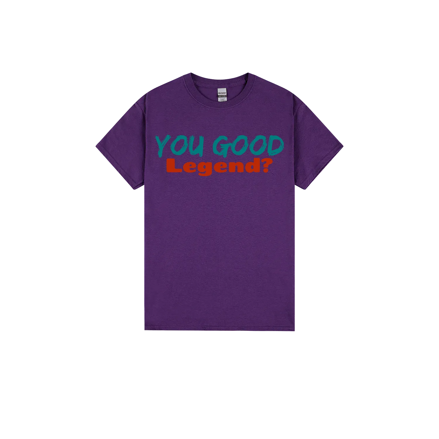 Purple front flat lay