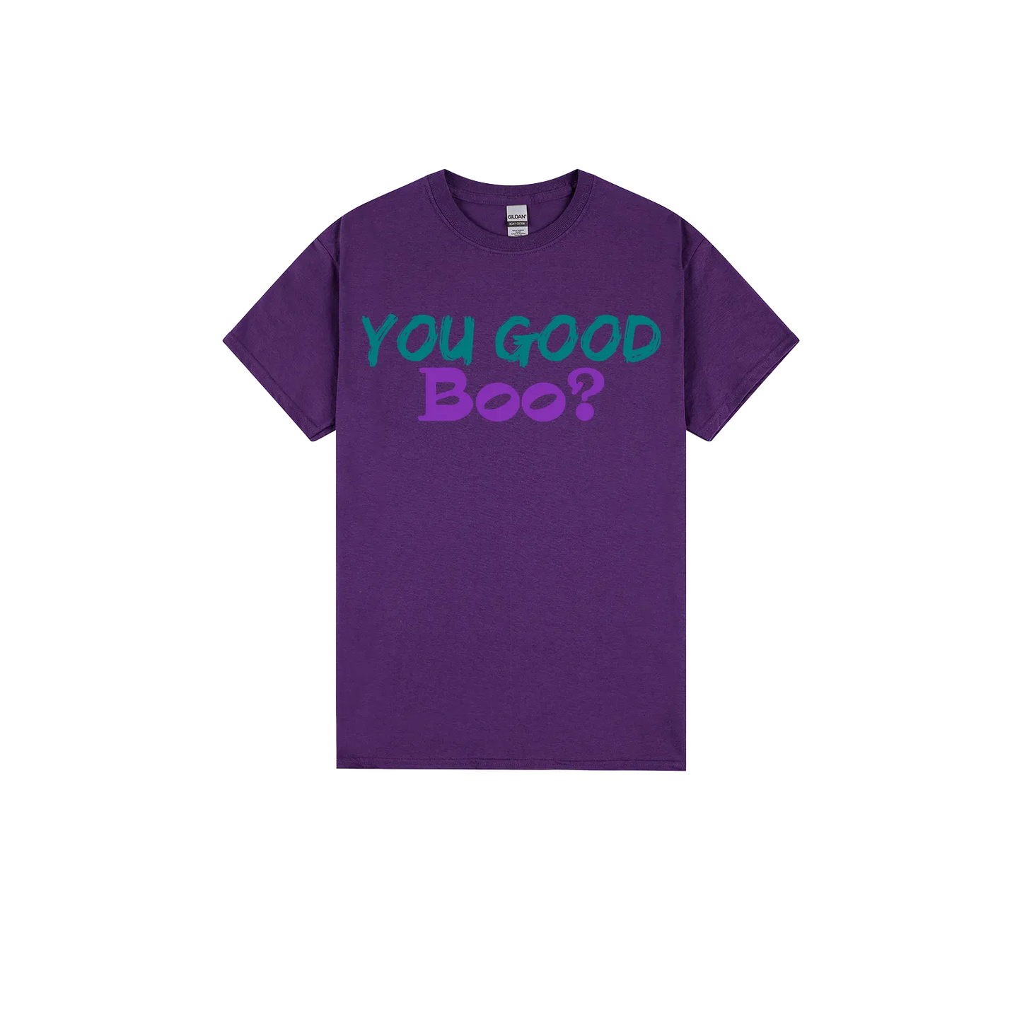 Purple front flat lay