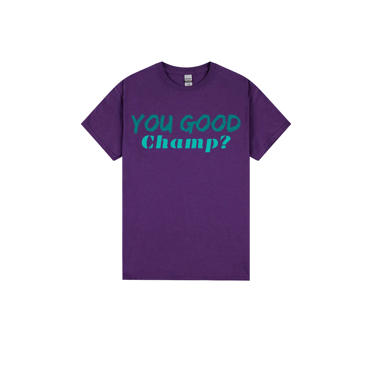 Purple front flat lay