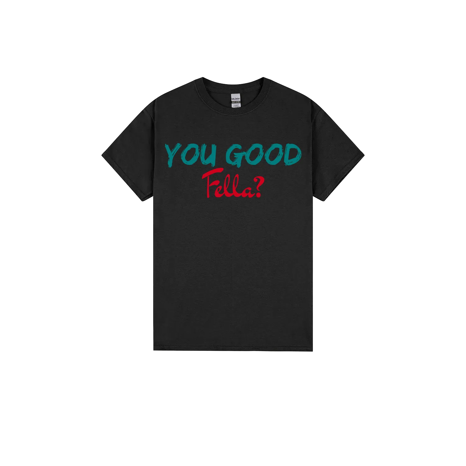 Black front flat lay
