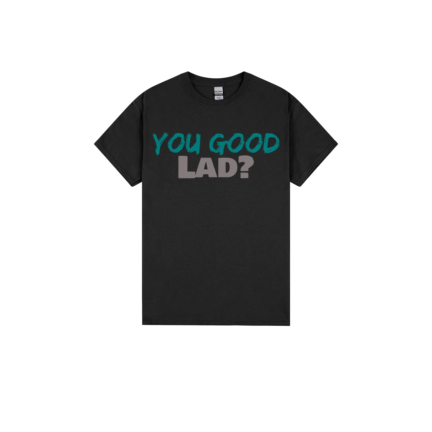 Black front flat lay