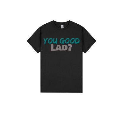 Black front flat lay