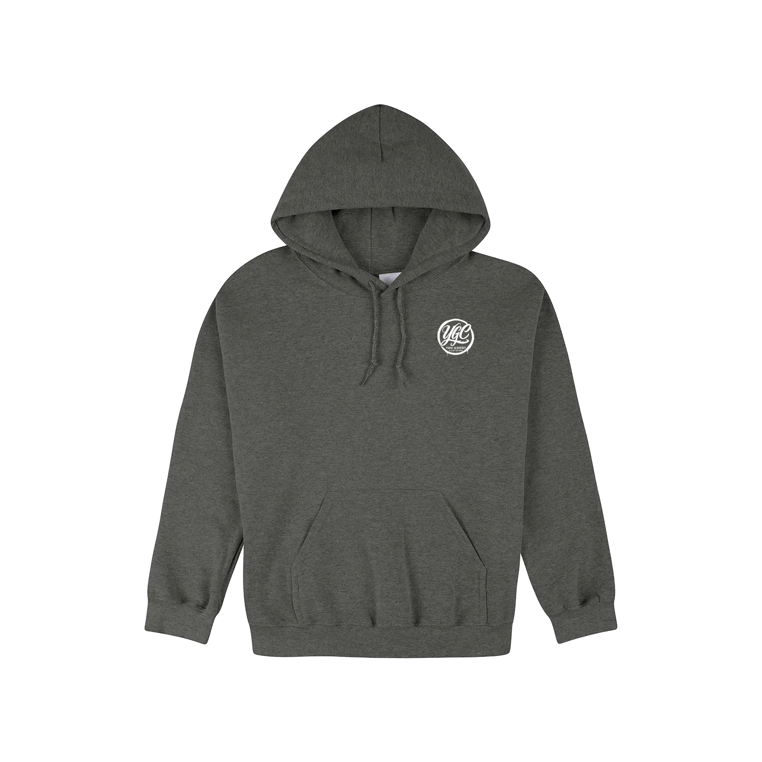 Dark Heather front flat lay