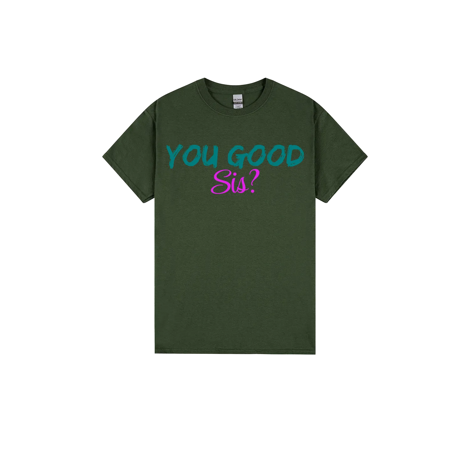Forest Green front flat lay