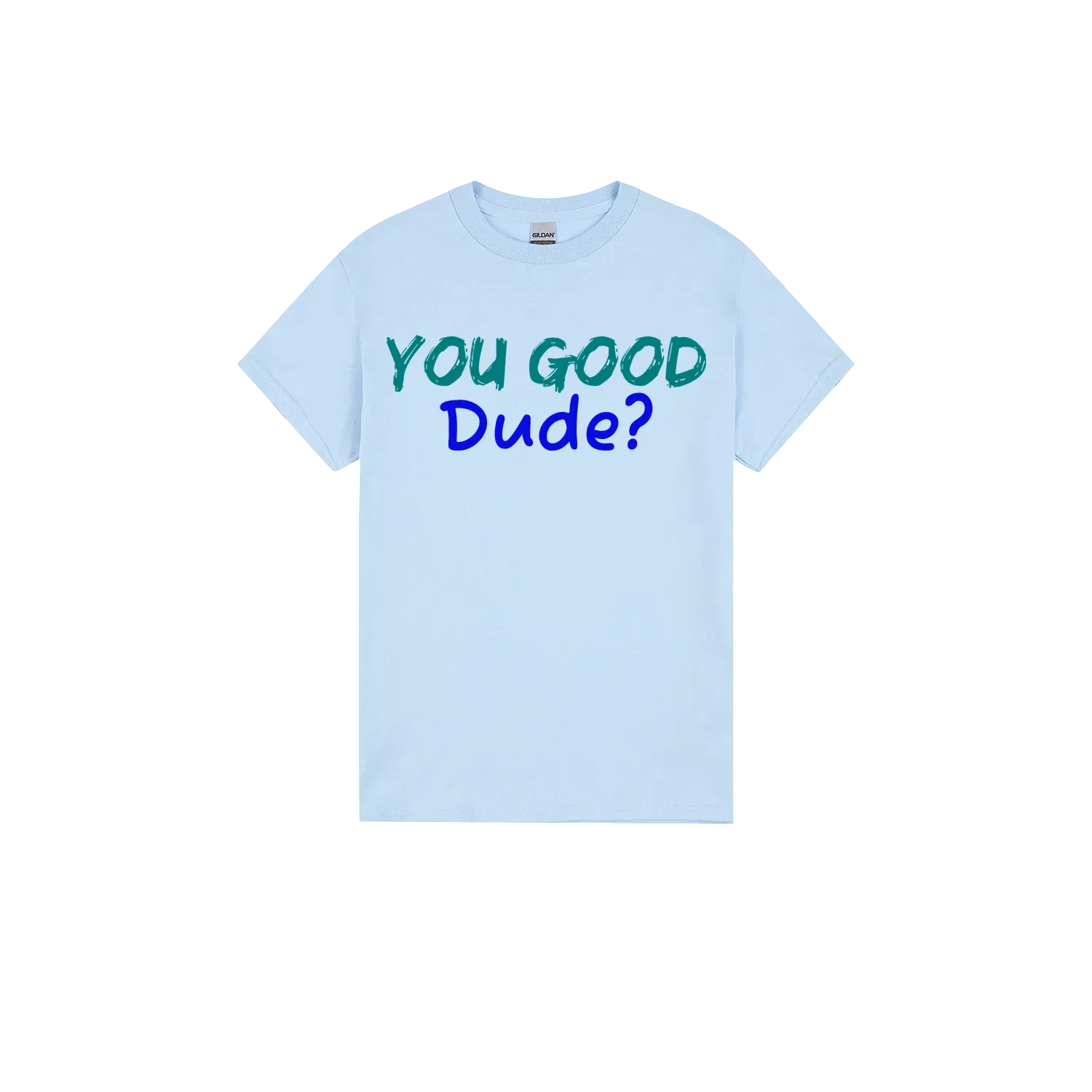 Light Blue front flat lay