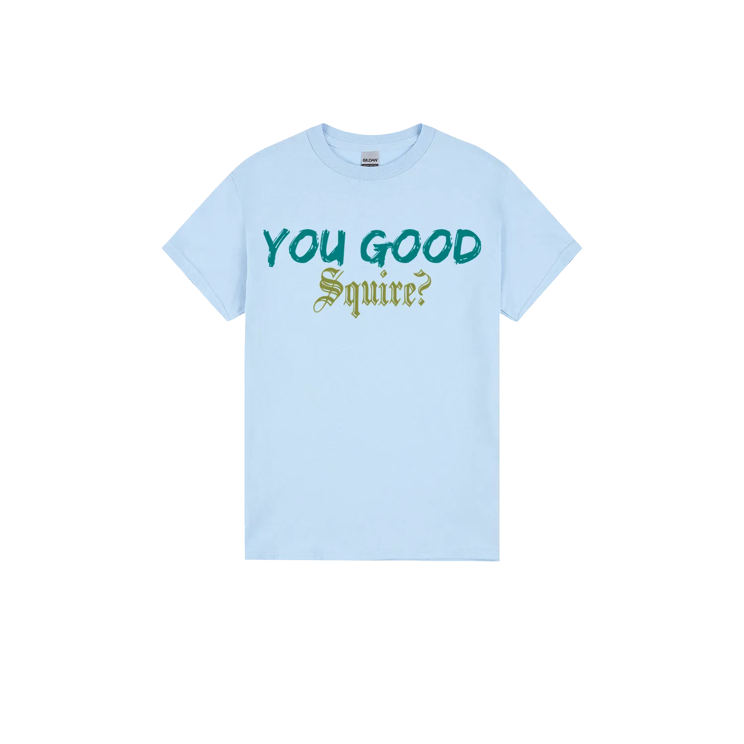 Light Blue front flat lay