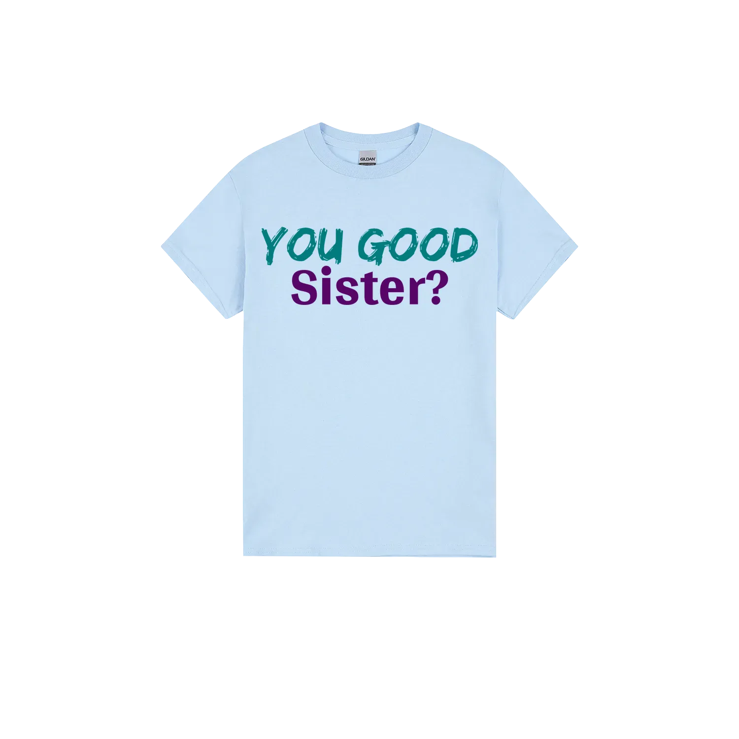 Light Blue front flat lay