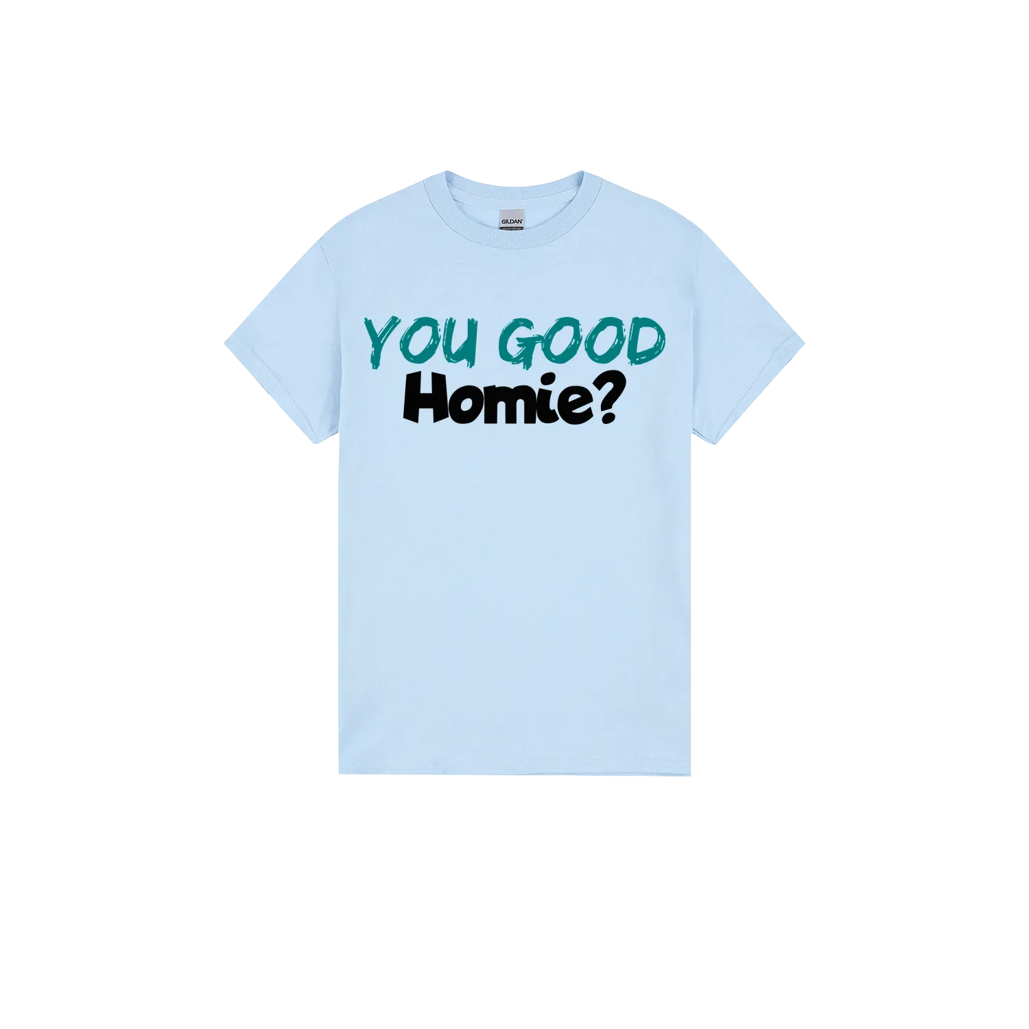 Light Blue front flat lay