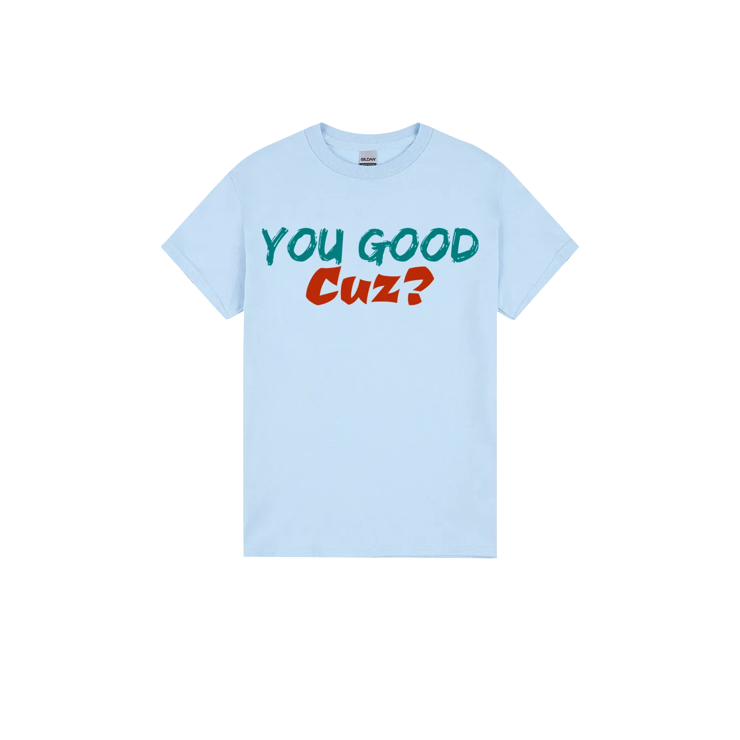 Light Blue front flat lay