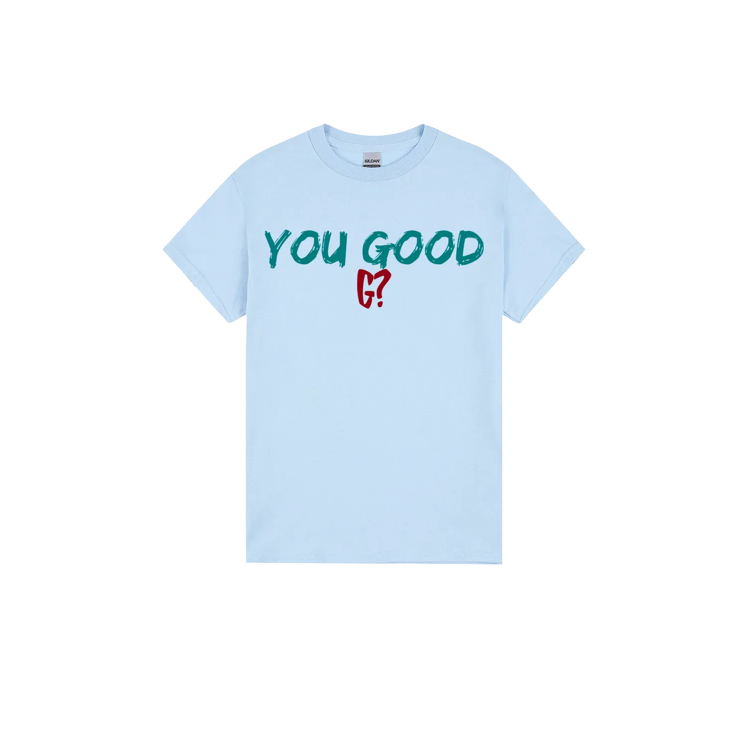 Light Blue front flat lay