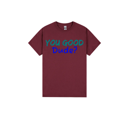 Maroon front flat lay