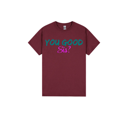 Maroon front flat lay