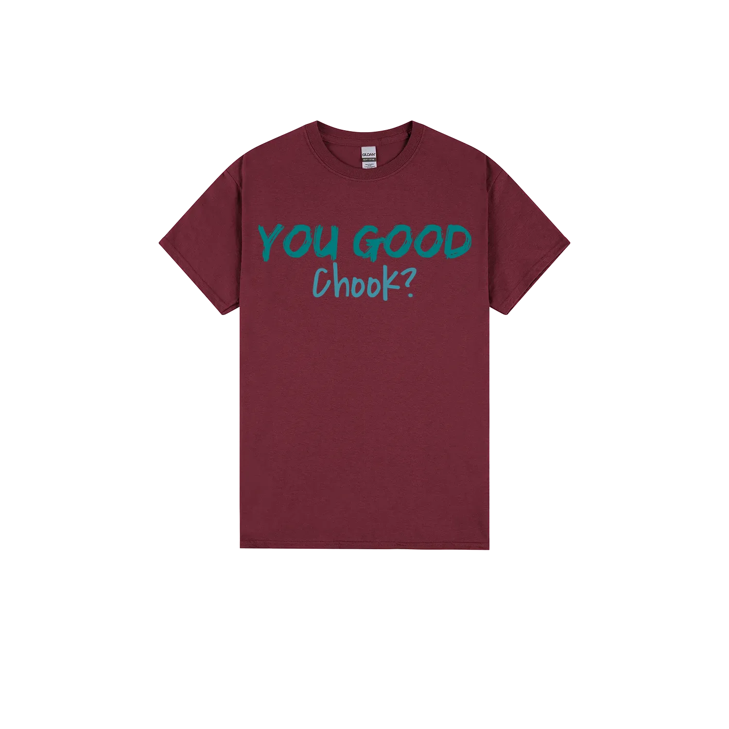 Maroon front flat lay