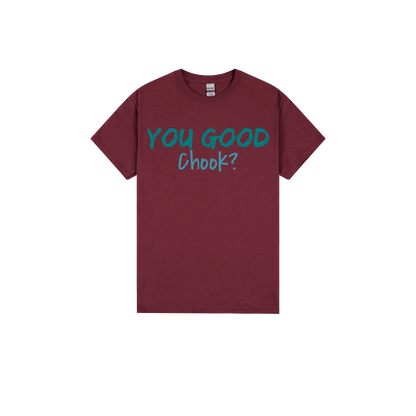 Maroon front flat lay