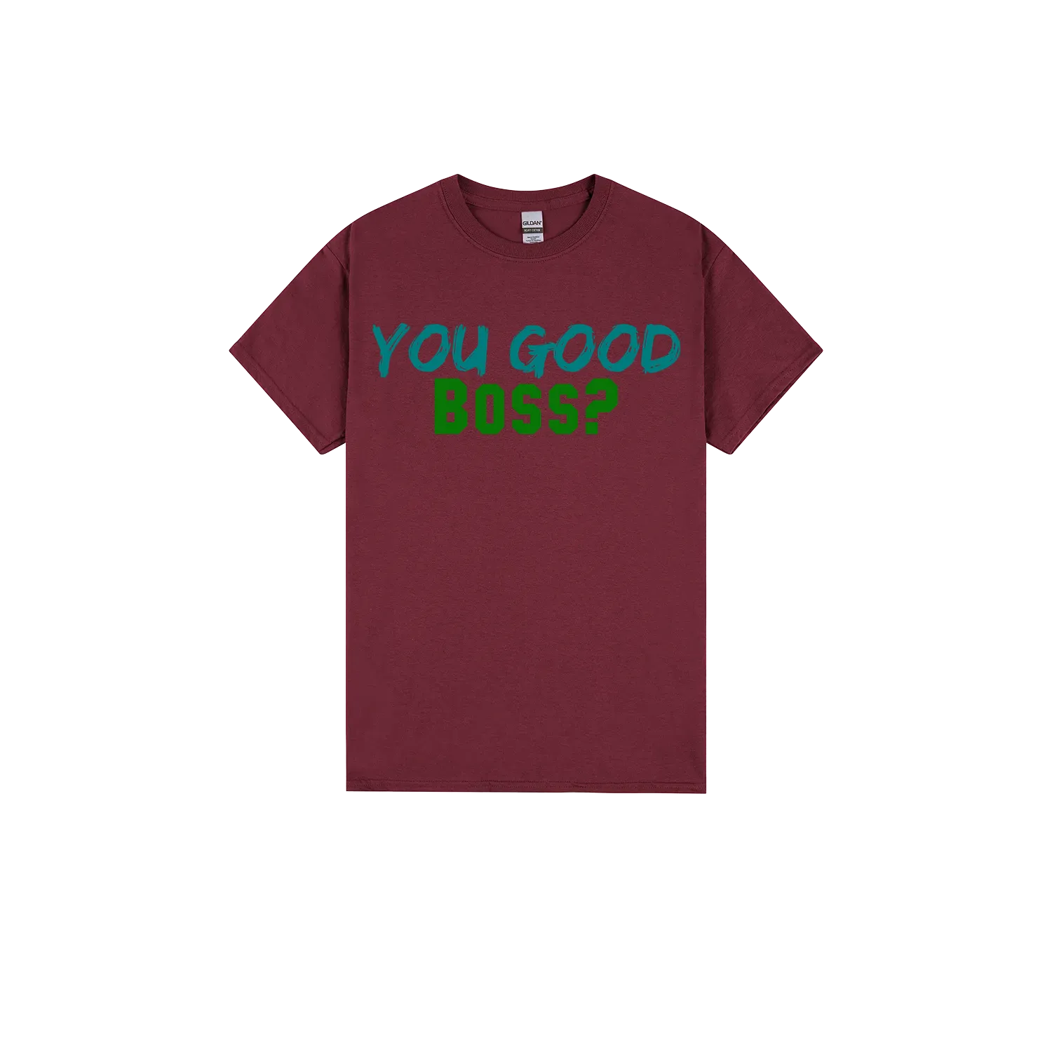 Maroon front flat lay