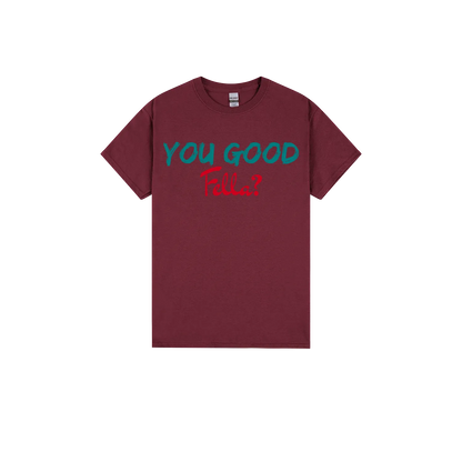 Maroon front flat lay