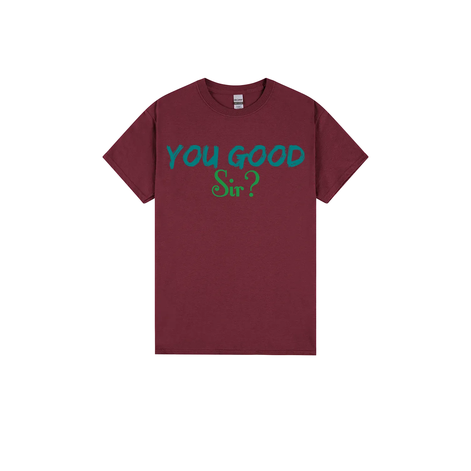Maroon front flat lay