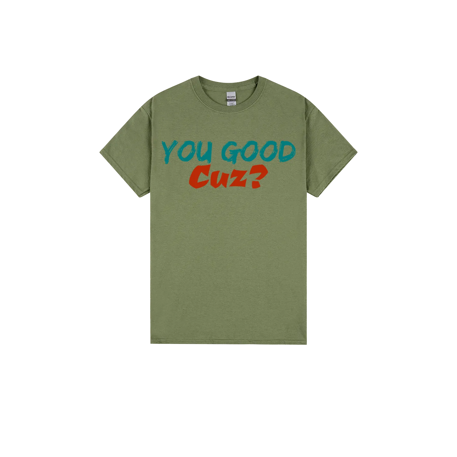 Military Green front flat lay
