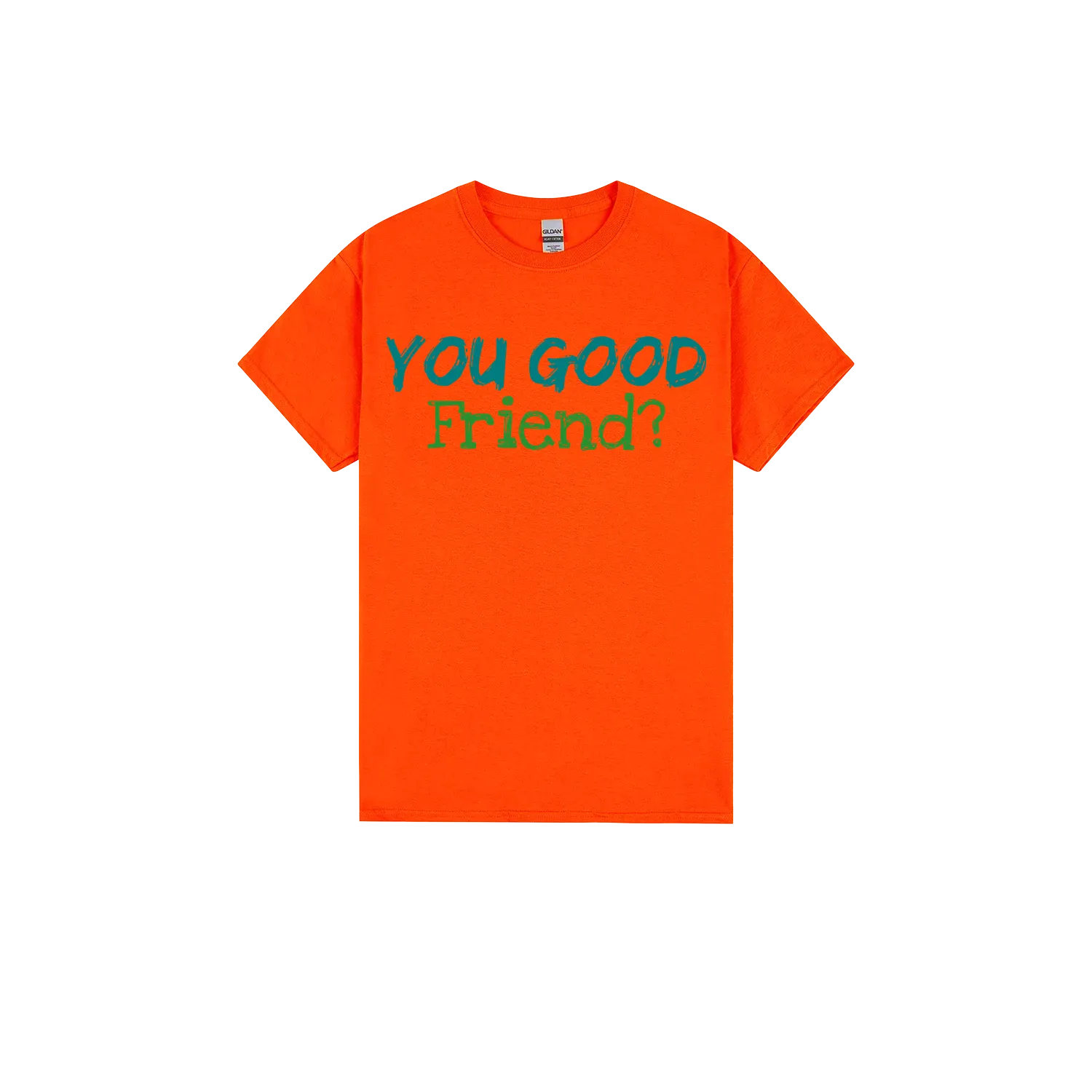 Orange front flat lay