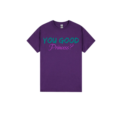 Purple front flat lay
