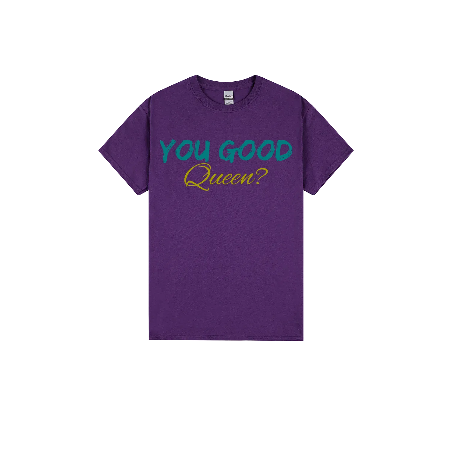 Purple front flat lay