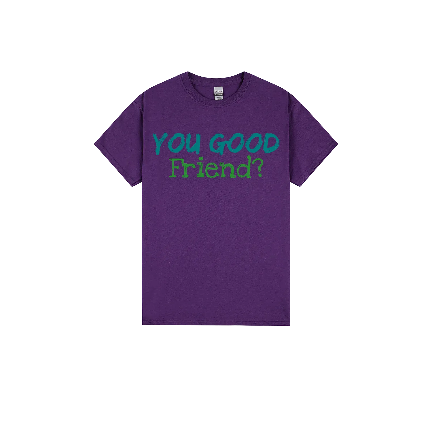 Purple front flat lay