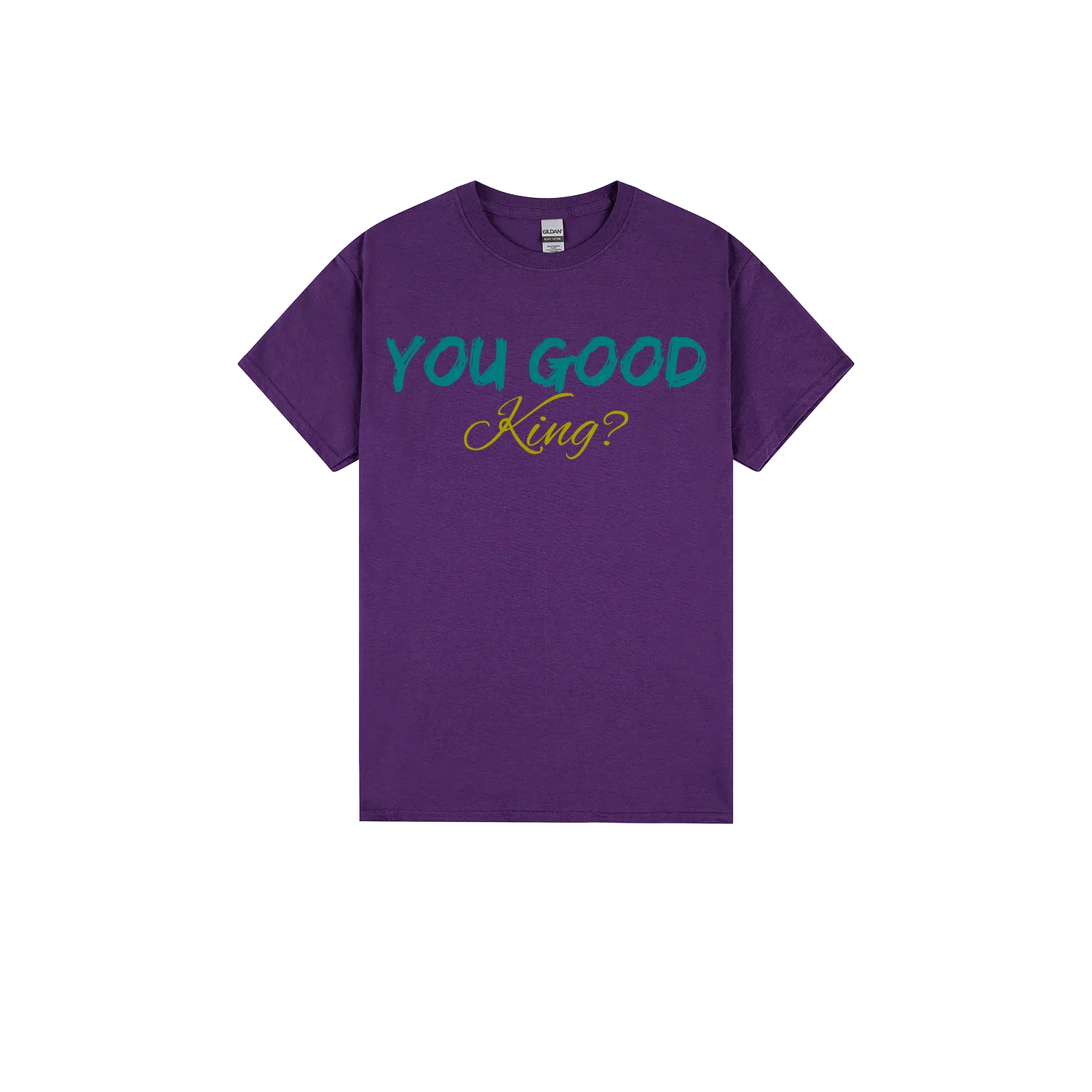 Purple front flat lay