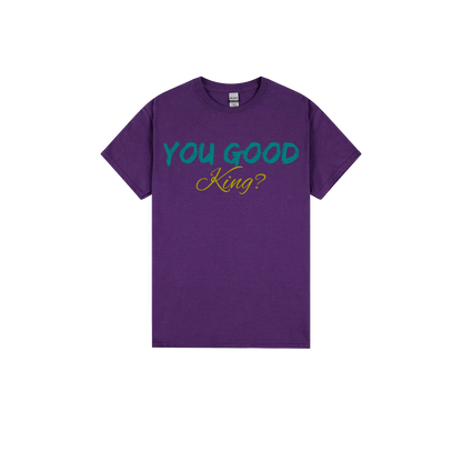 Purple front flat lay