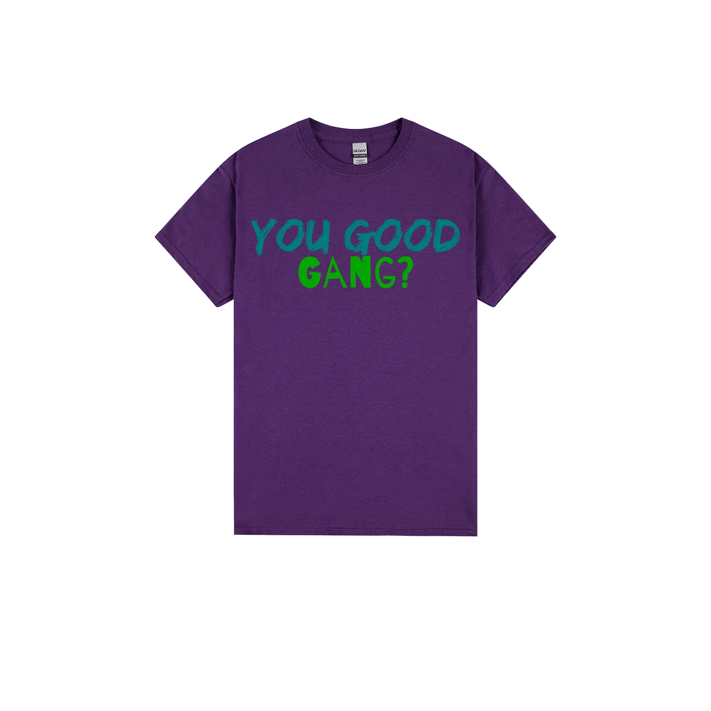 Purple front flat lay