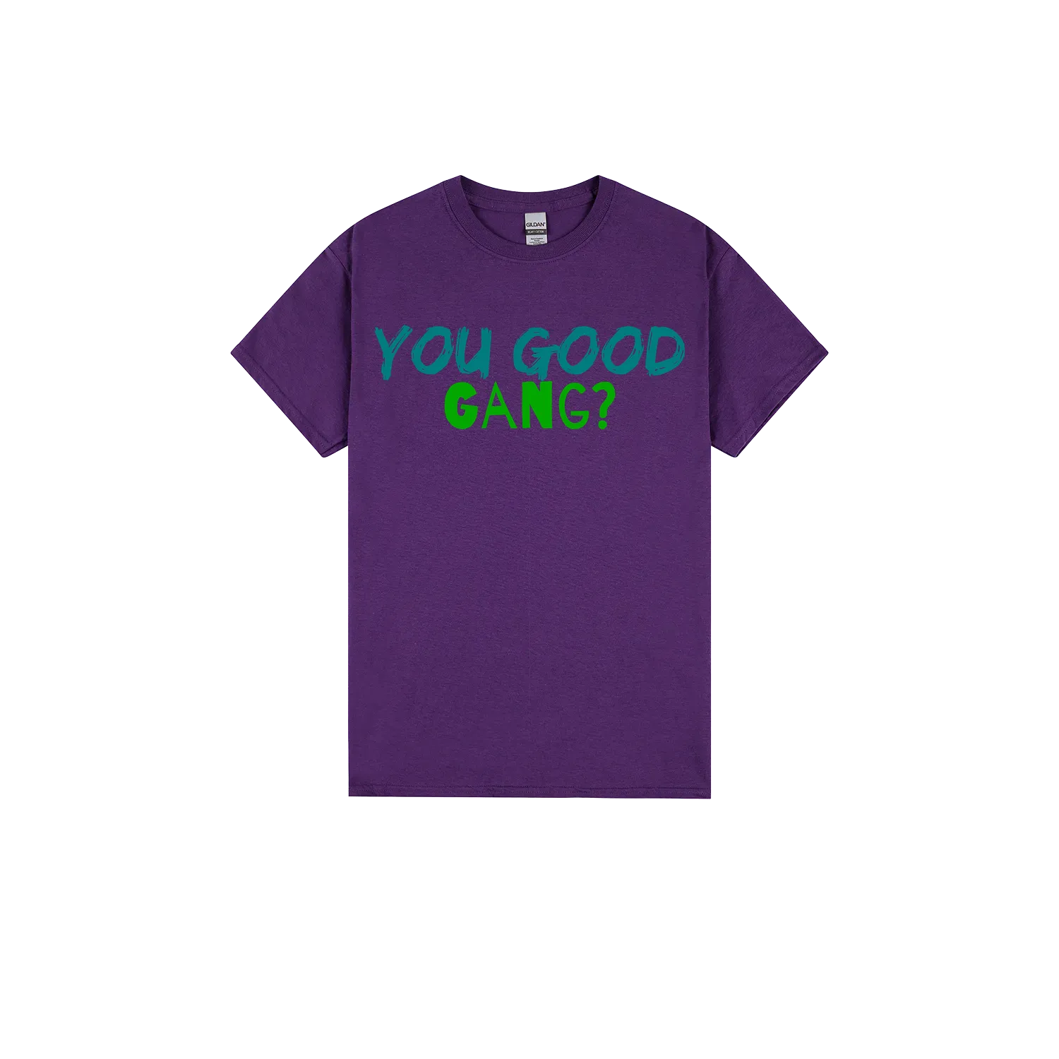 Purple front flat lay