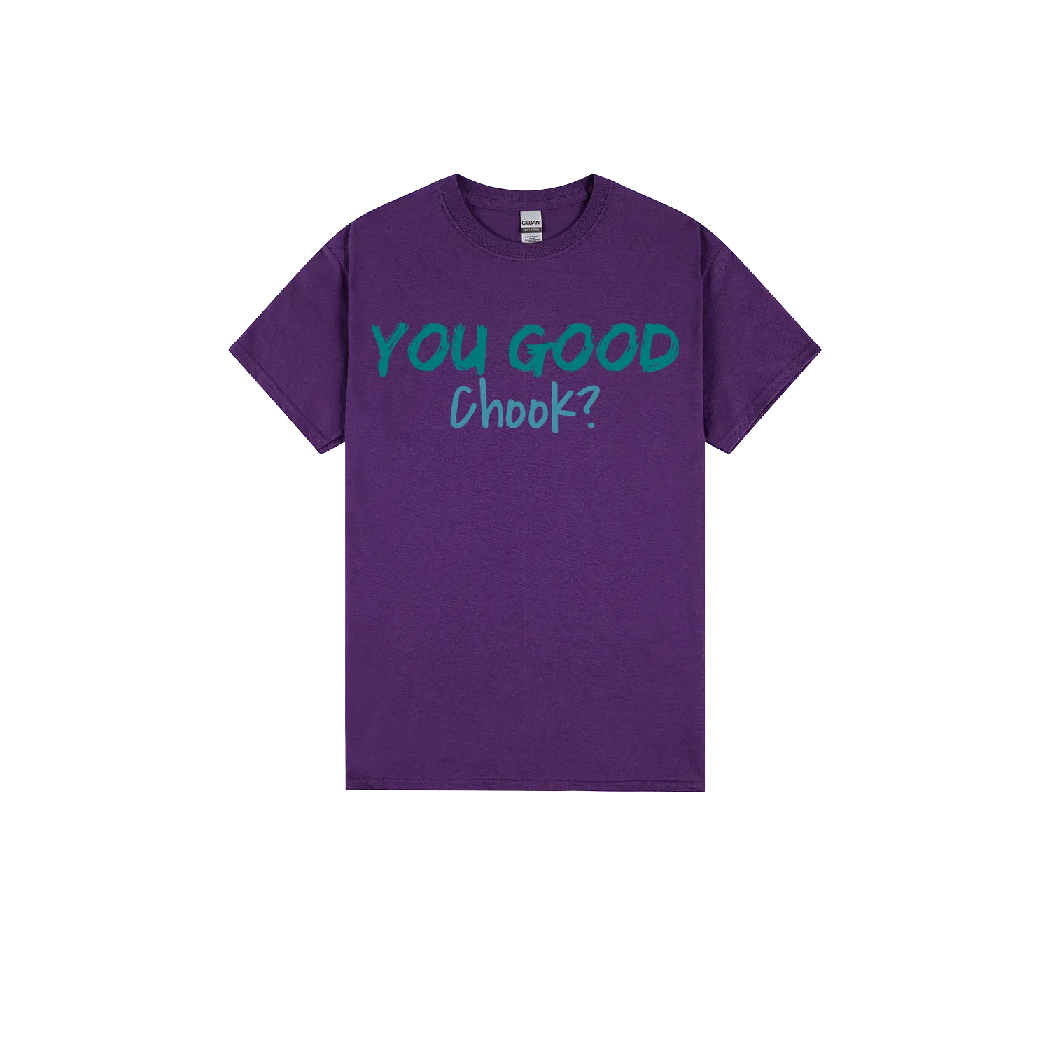 Purple front flat lay