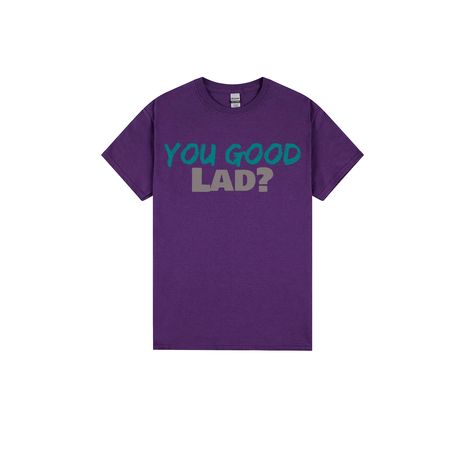 Purple front flat lay