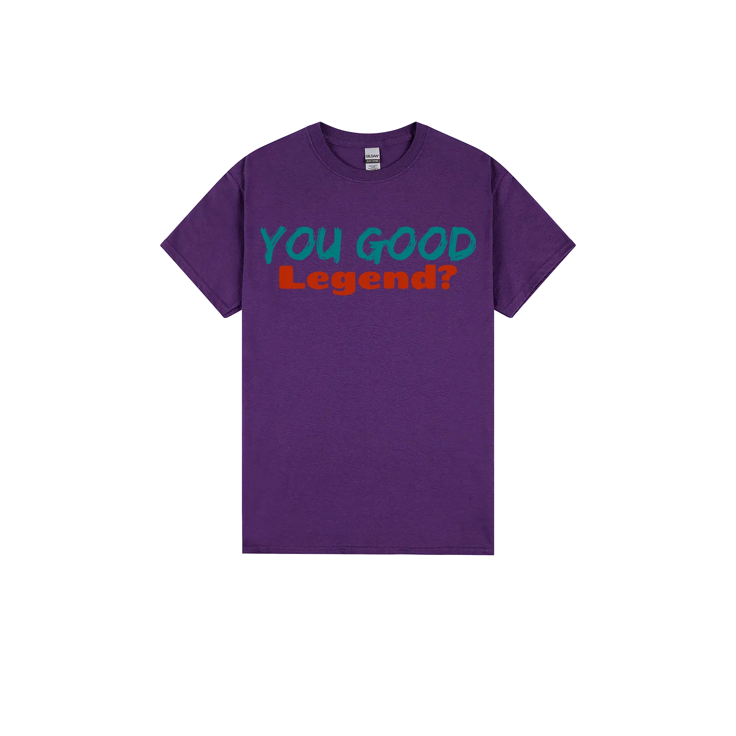Purple front flat lay