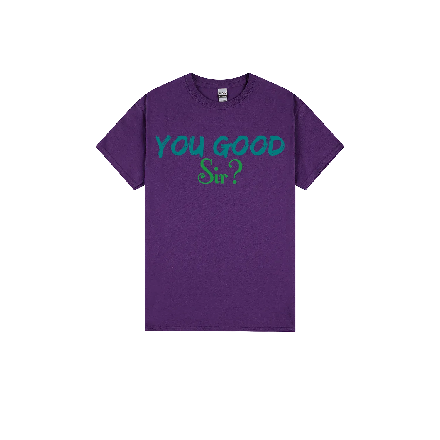 Purple front flat lay