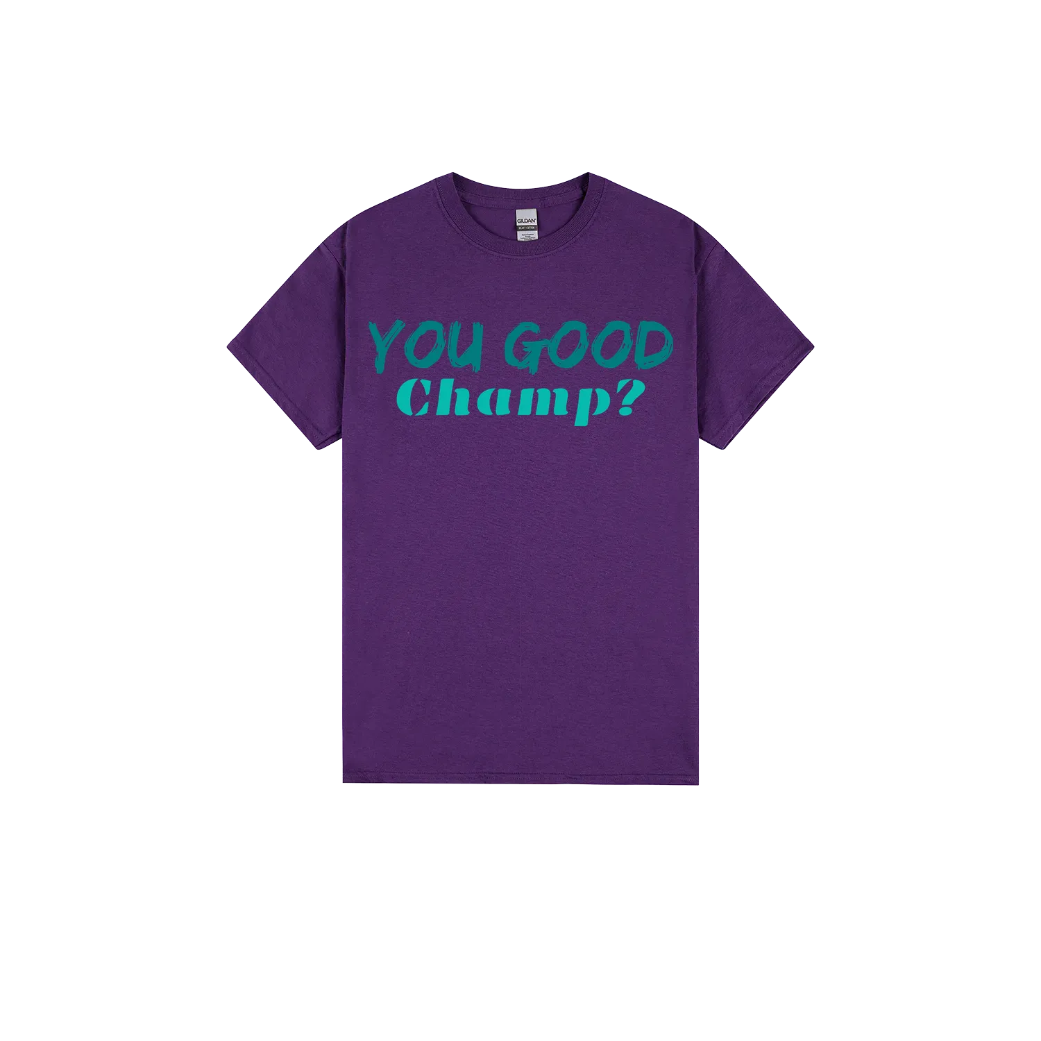Purple front flat lay